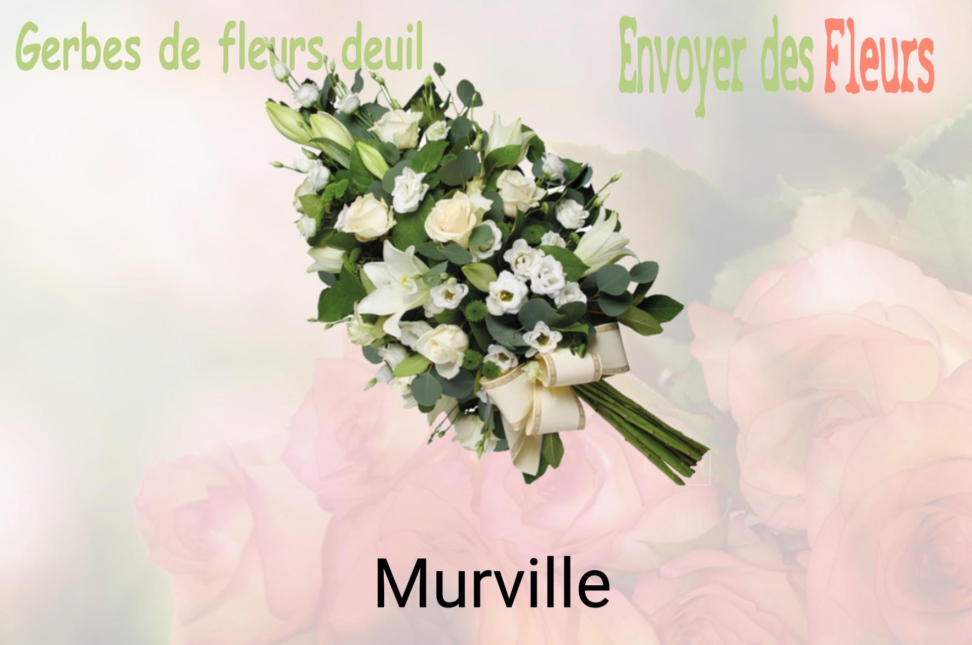Gerbe de fleurs de deuil livrée à Murville